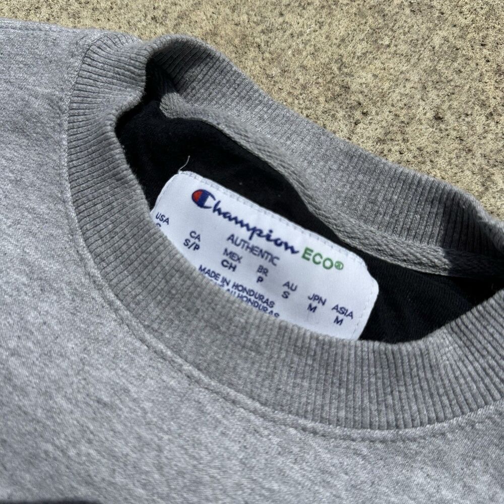Vintage Men's Champion Crewneck Gray Sweatshirt - Size Small - Great Condition